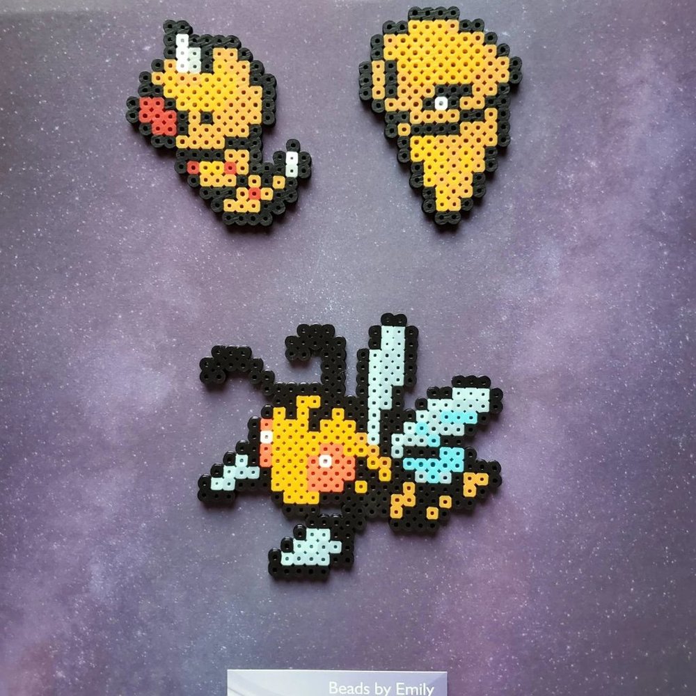 Weedle Kakuna Beedrill Magnets - Handmade Pokemon - Kids Room Decor - Game Room